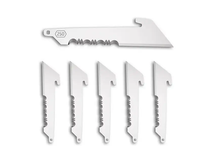 2.5" Serrated Utility Replacement Blades 6-Pack