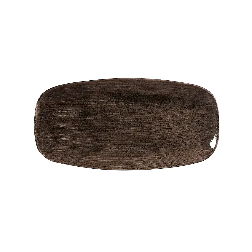 Churchill, Stonecast Patina : Iron Black - Chefs Platte rechteckig, 29,8 x 15,3 cm