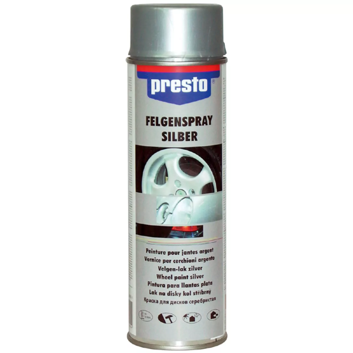 presto Felgenspray 500 ml silber