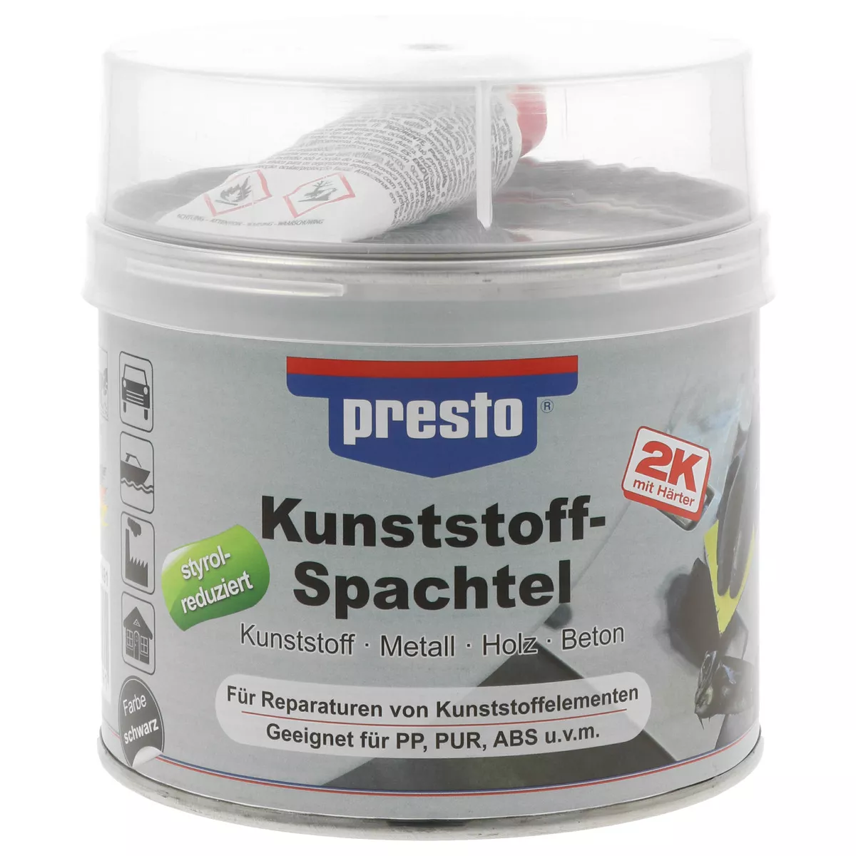 presto Kunststoffspachtel 1000g schwarz