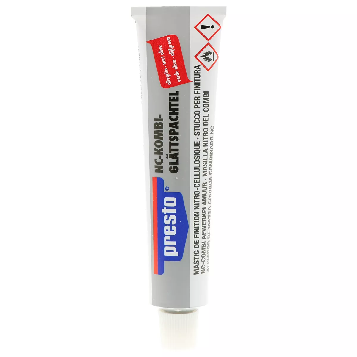 presto NC-Kombi Glättspachtel 100g olivgrün gebl.