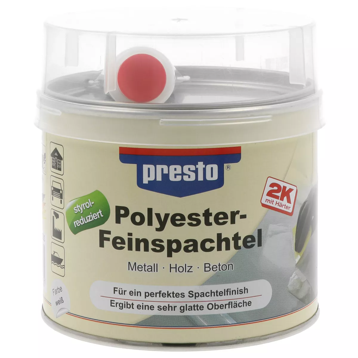 presto Polyester-Feinspachtel 1000g weiß