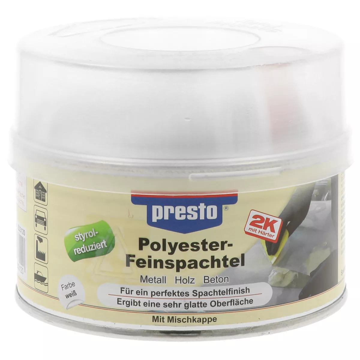 presto Polyester-Feinspachtel 500g weiß