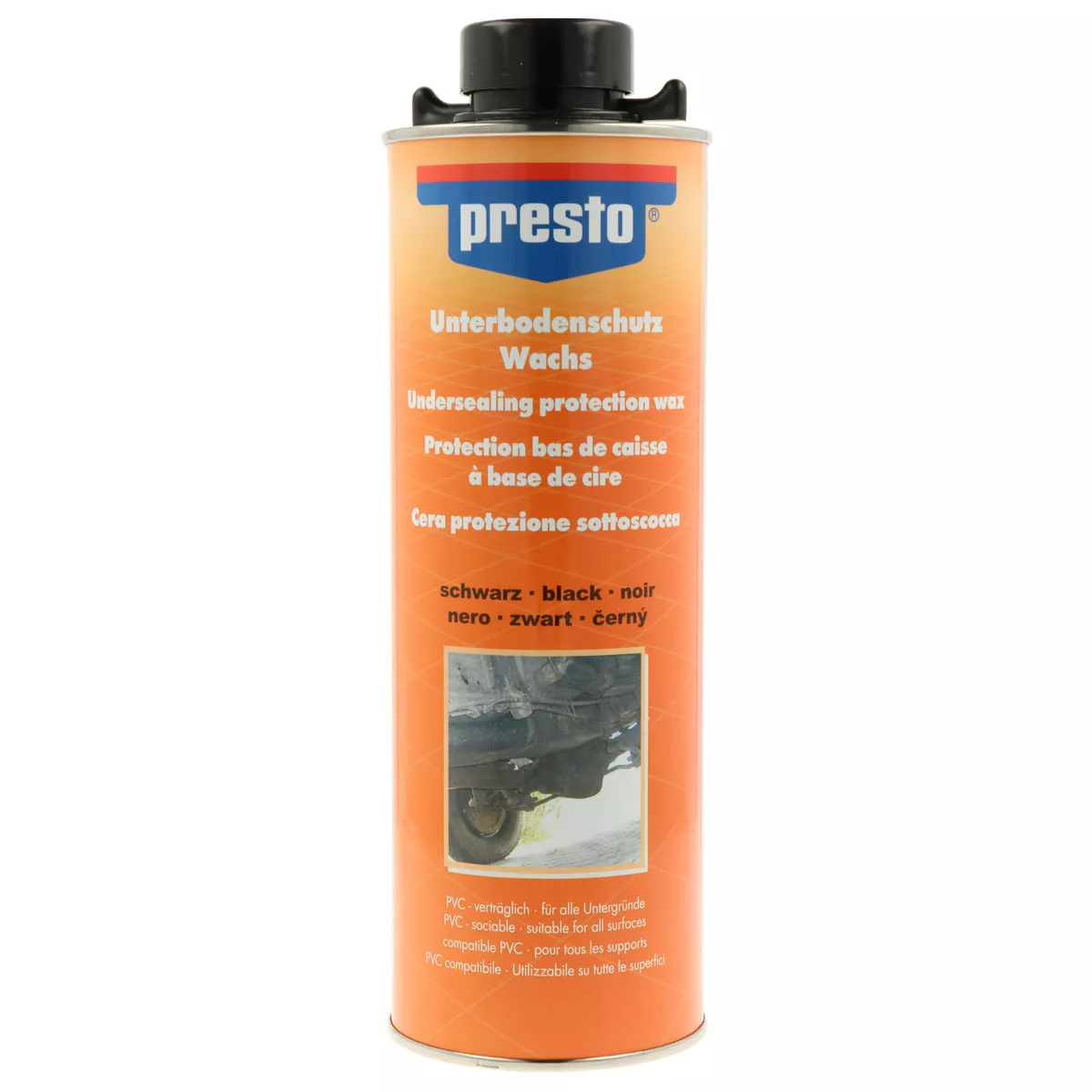 presto Unterbodenschutz auf Wachsbasis schwarz 1000 ml