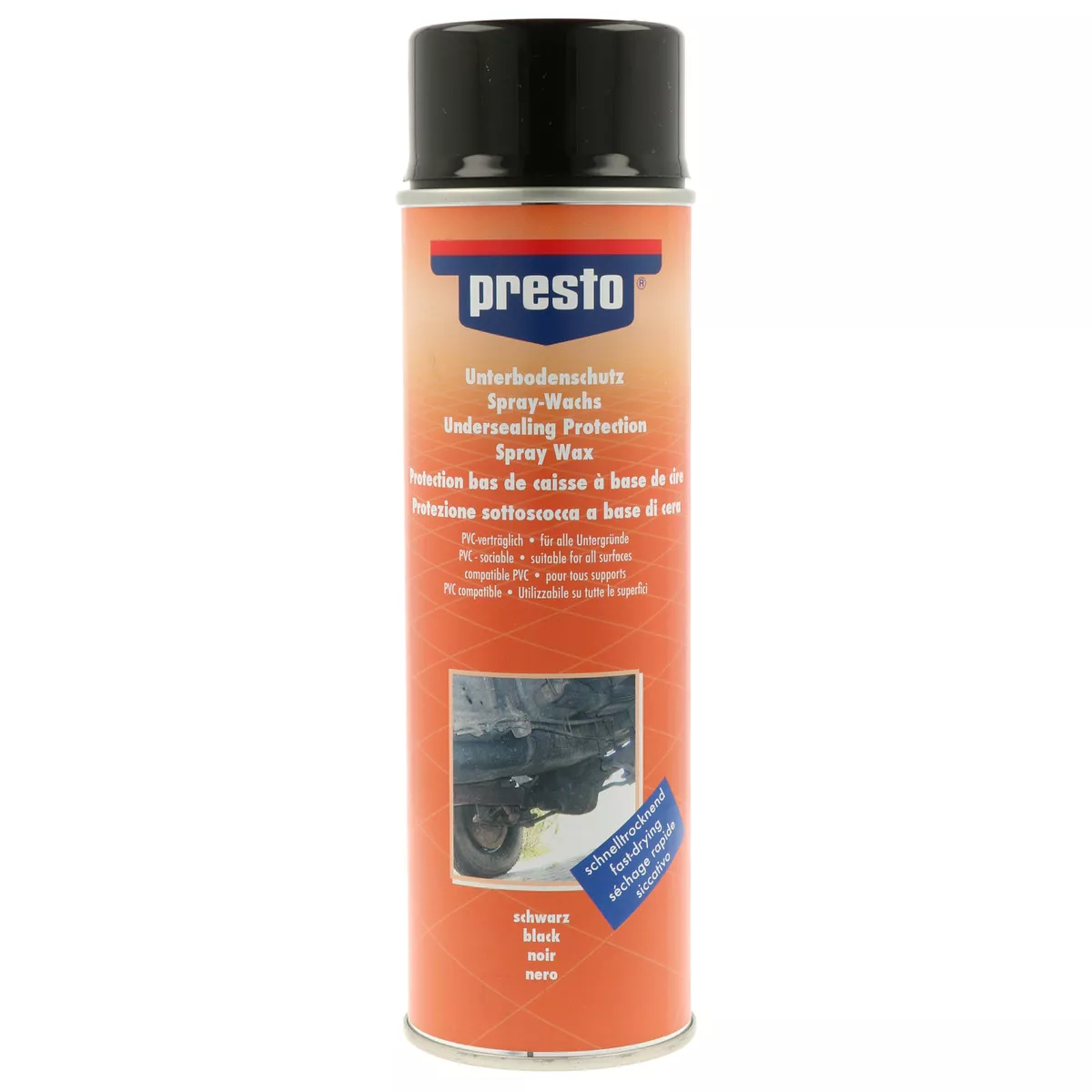 presto Unterbodenschutz auf Wachsbasis schwarz 500 ml