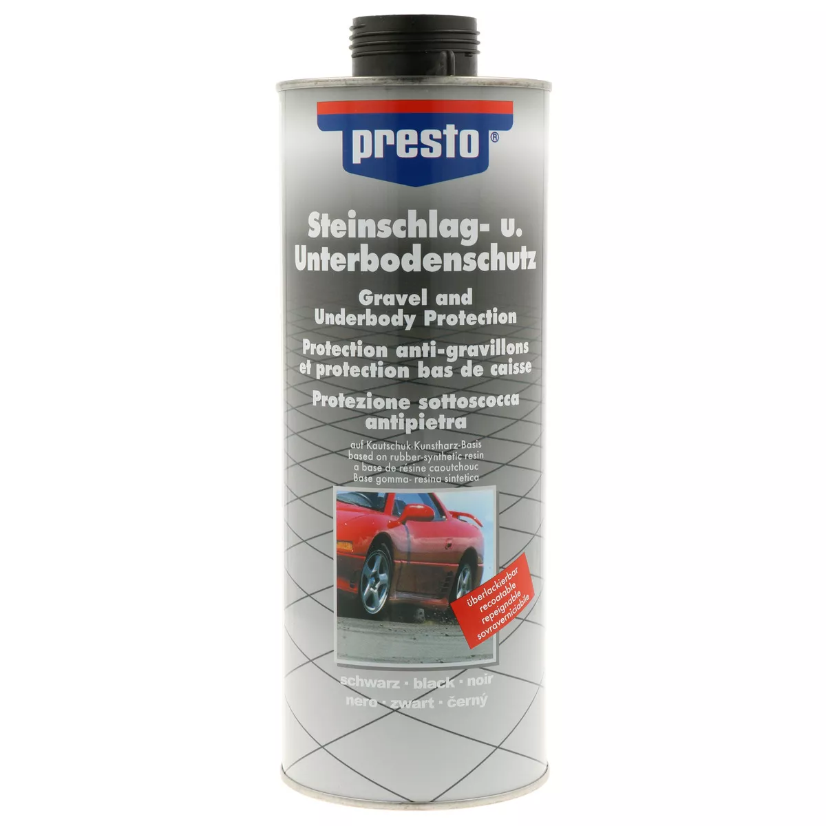 presto Unterbodenschutz schwarz überlackierbar 1000ml