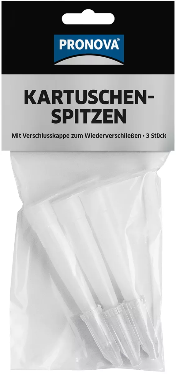 Pronova Kartuschenspitzen 3er Set - passend für alle handelsüblichen Kartuschen