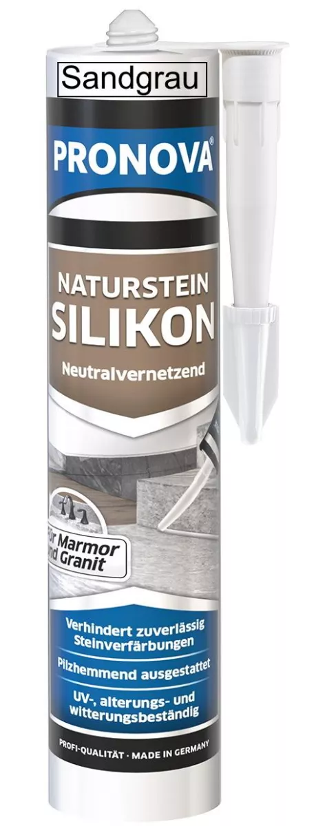 Pronova Naturstein Silikon - 300 ml Sandgrau