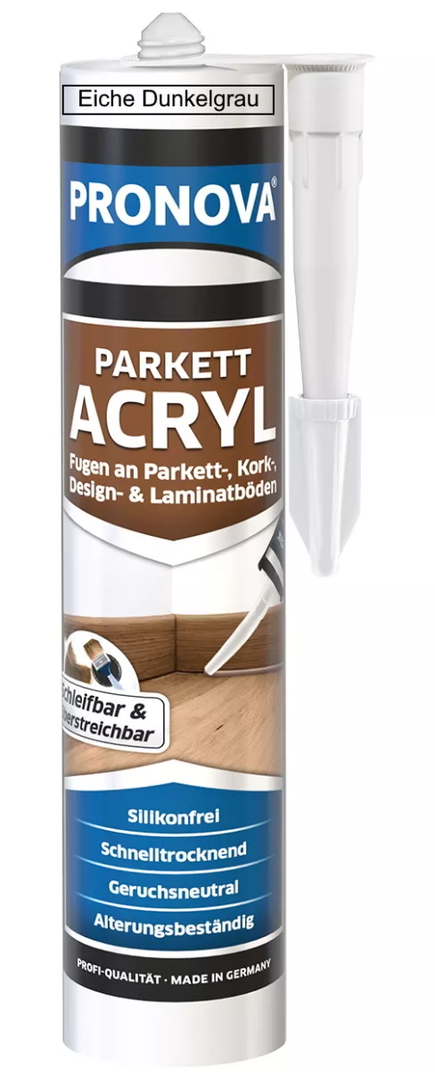 Pronova Parkett Acryl Versieglungsdichtstoff 300 ml - Eiche Dunkelgrau