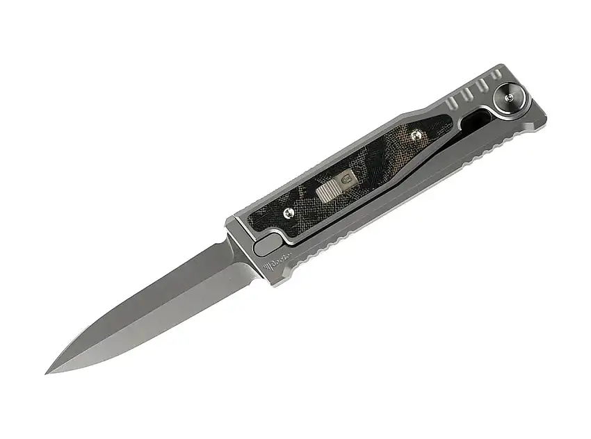 MINI-EXO Burl Linen Micarta Double Edge