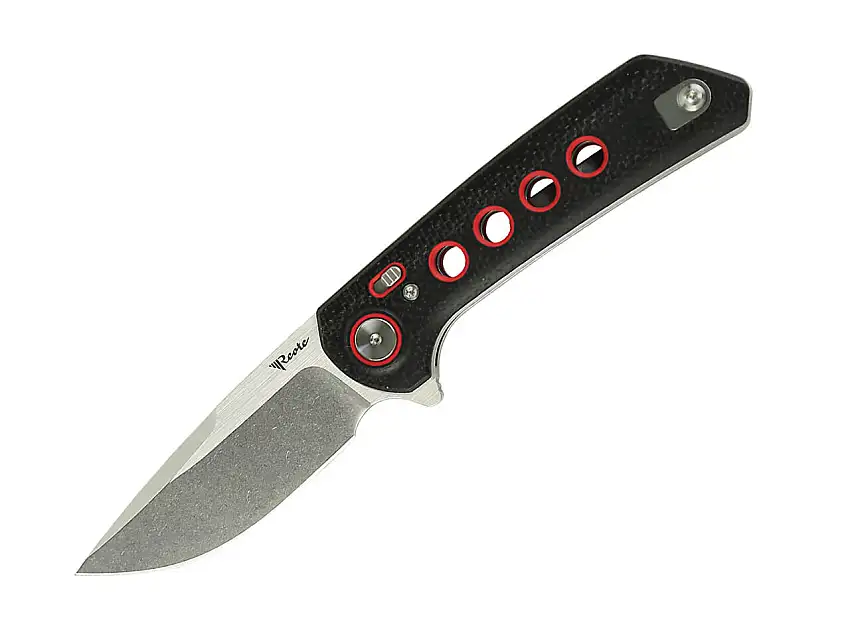 PL-XF Micarta Black G10 Red Stonewashed