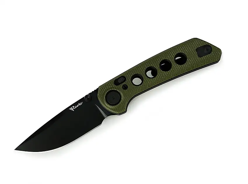 PL-XT Micarta Green G10 Black PVD Black