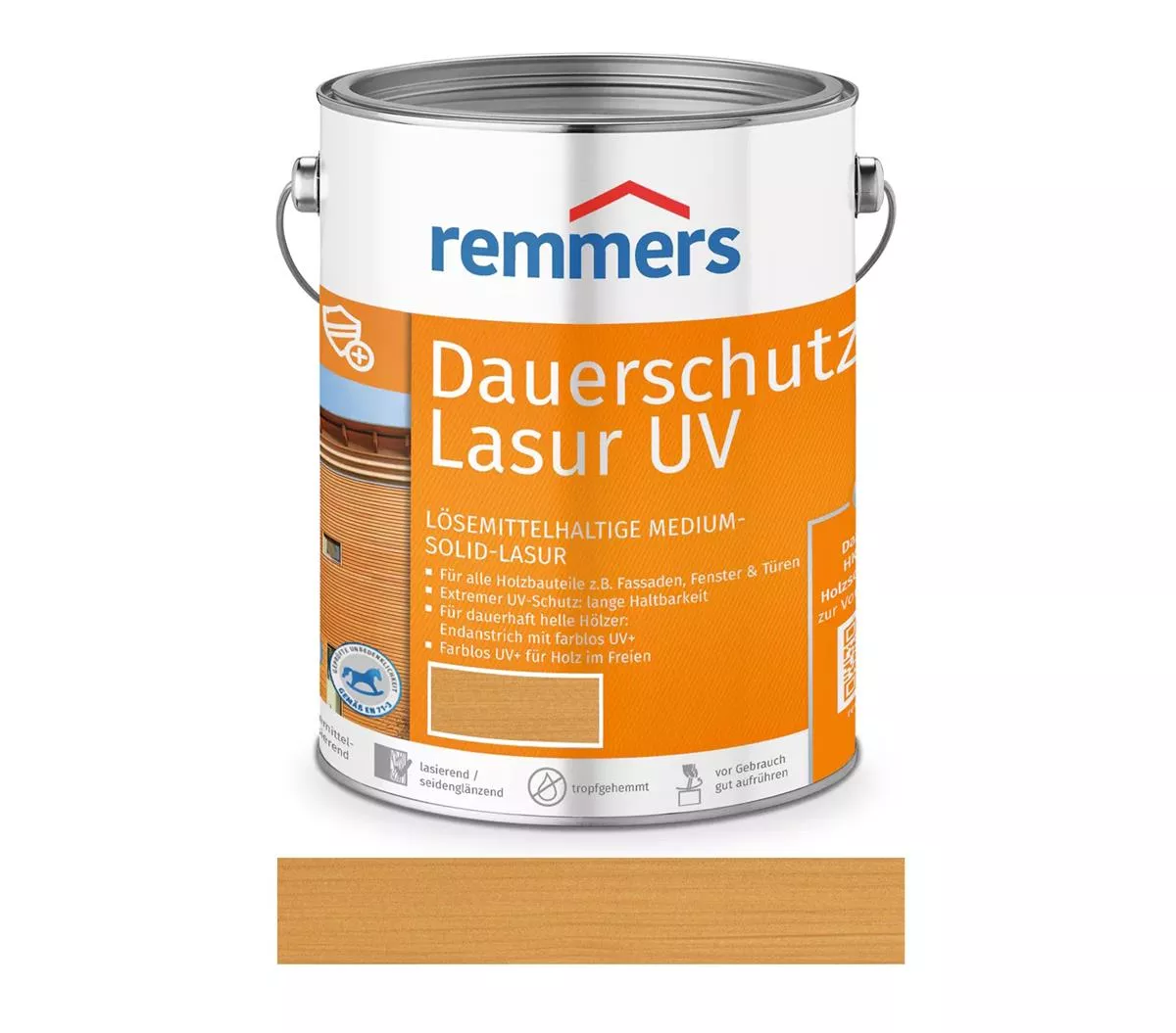 Remmers Dauerschutz-Lasur UV Eiche Hell 750 ml Holzschutz für Außen
