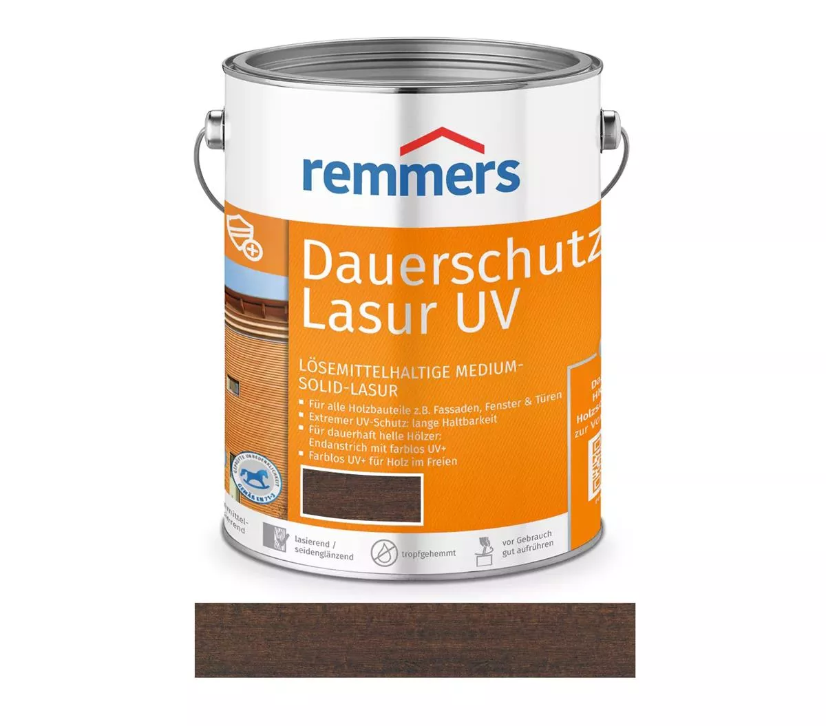 Remmers Dauerschutz-Lasur UV Palisander 2,5 Liter Holzschutz für Außen