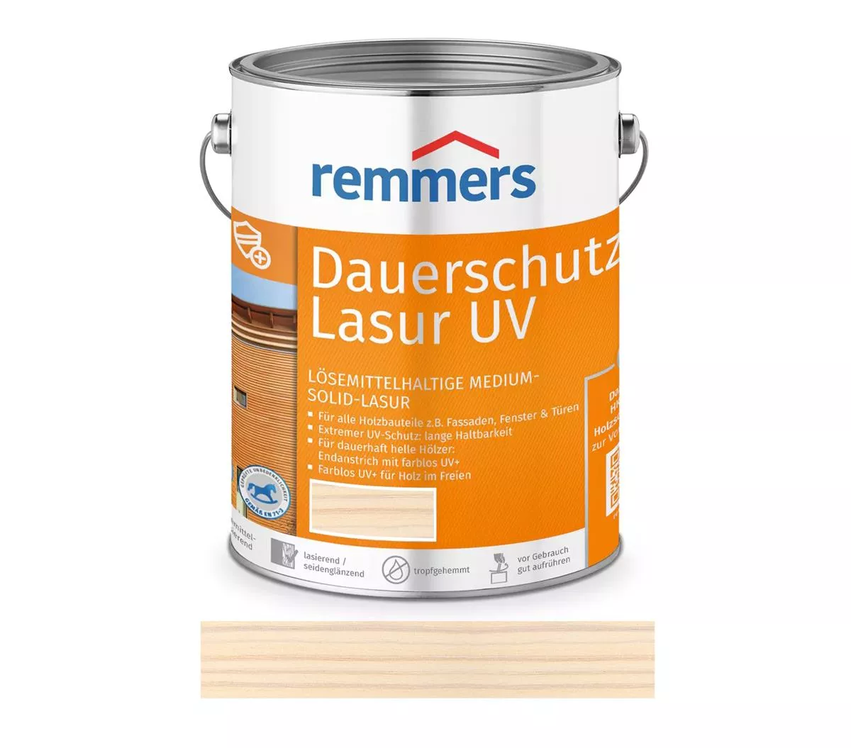 Remmers Dauerschutz-Lasur UV Weiß 750 ml Holzschutz für Außen