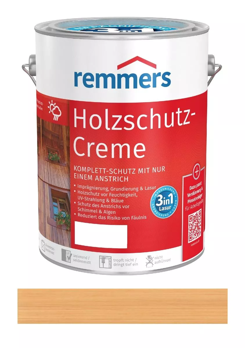 Remmers Holzschutz-Creme Farblos 750 ml Lasur für Außen