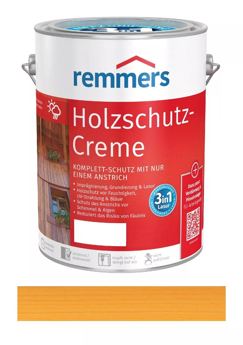 Remmers Holzschutz-Creme Kiefer 750 ml Lasur für Außen