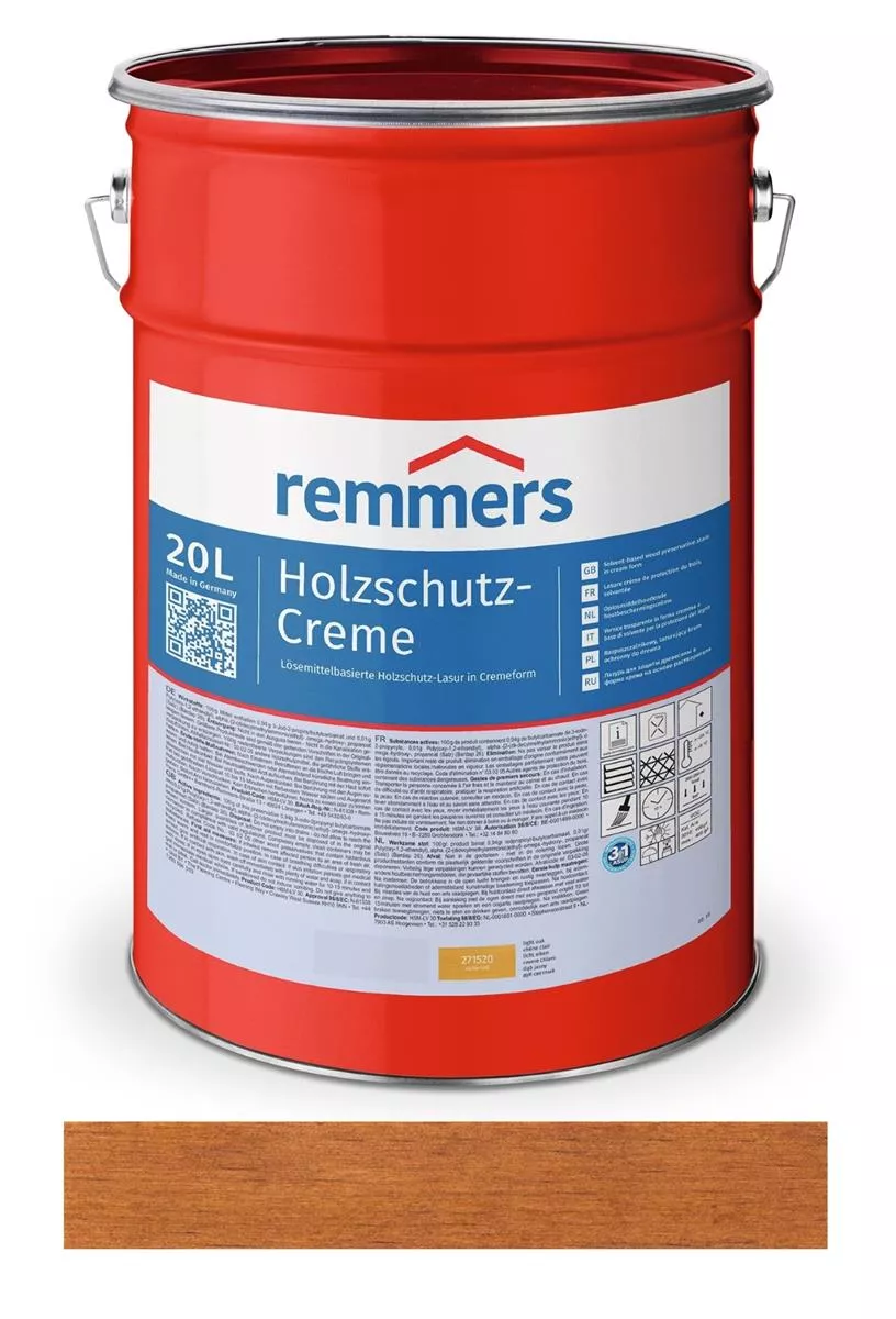 Remmers Holzschutz-Creme Teak 20 Liter Lasur für Außen