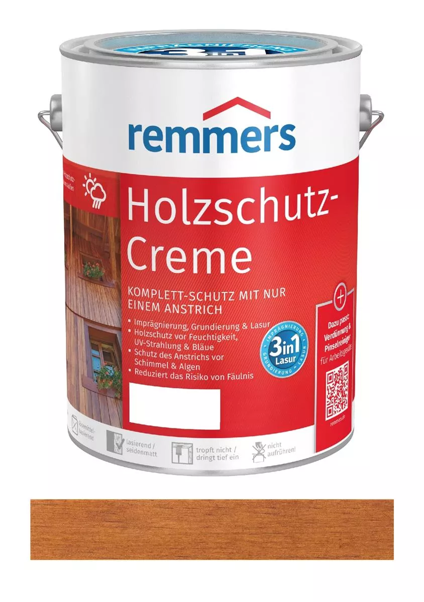 Remmers Holzschutz-Creme Teak 750 ml Lasur für Außen