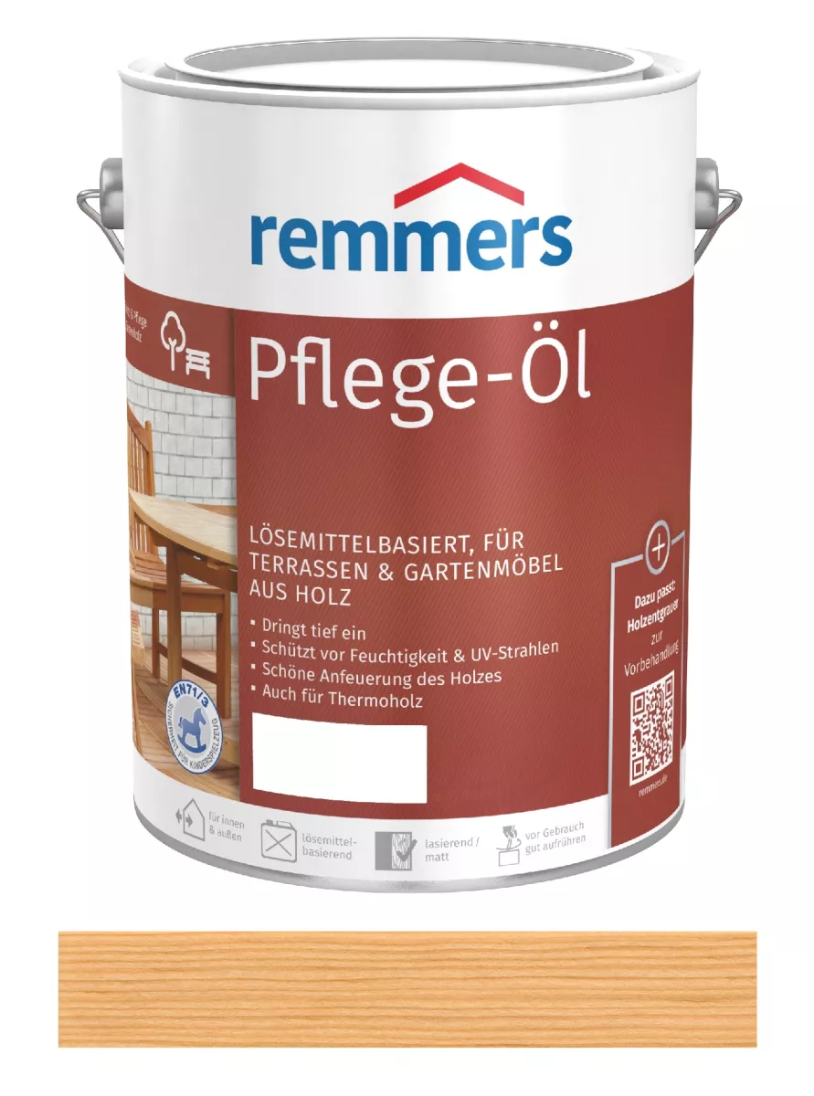 Remmers Pflege-ÖL Farblos 5 Liter Imprägnieröl für Gartenmöbel
