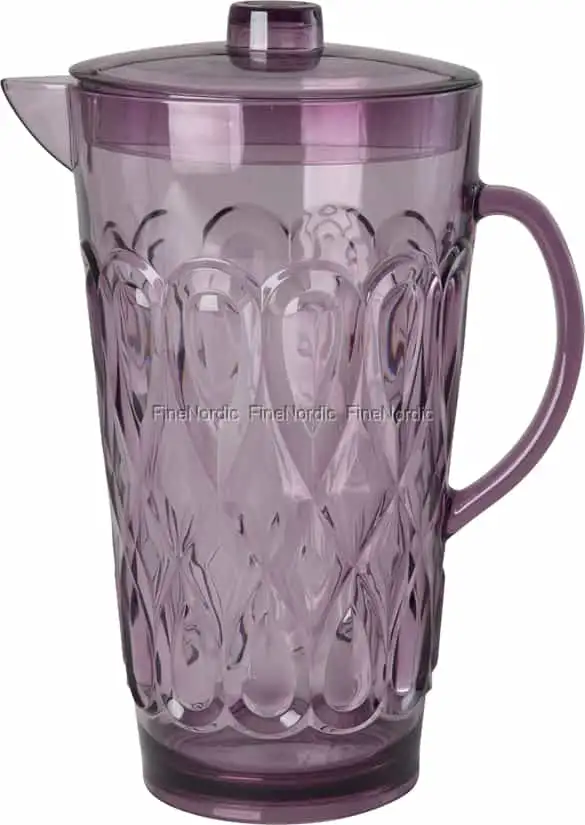 Rice Acryl-Krug - Mit Wirbelprägung - Groß "Soft Plum"