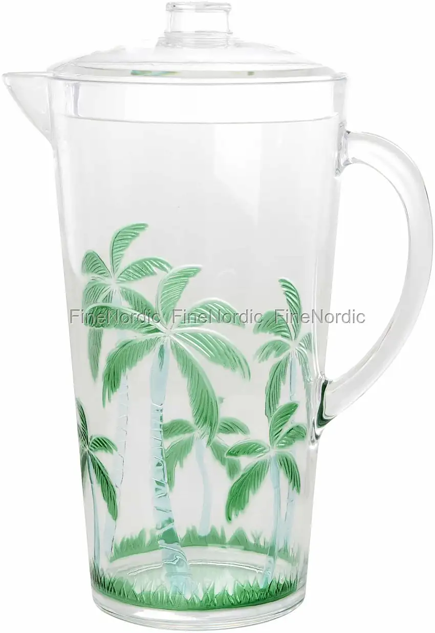 Rice Acryl Krug - Palme - Groß