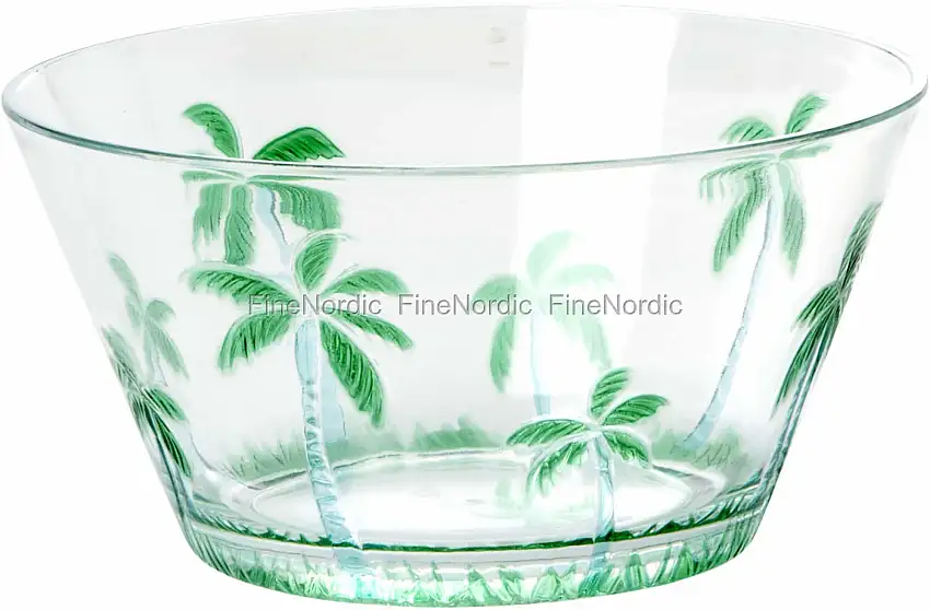 Rice Acryl Schüssel - Palme - Grün