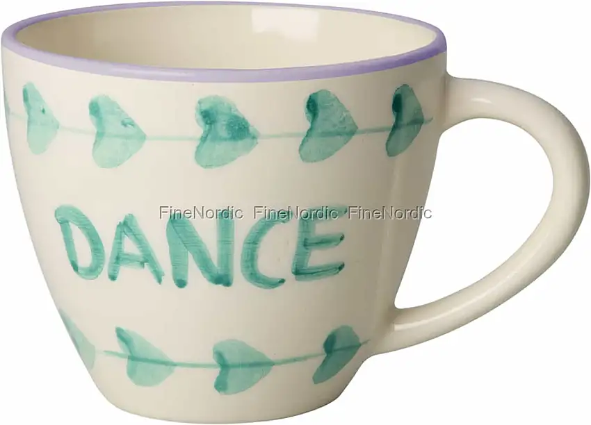 Rice Keramik-Jumbotasse - Handbemalt "DANCE"