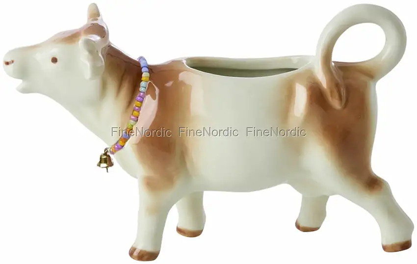 Rice Keramik Milchkännchen - Kuhform - Braun