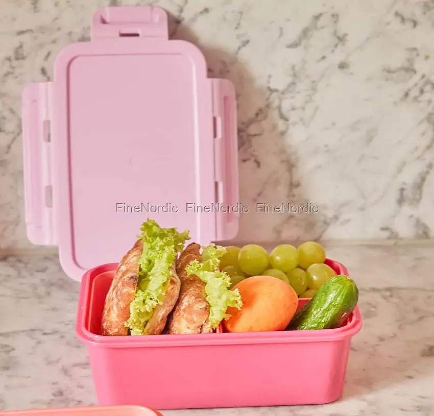 Rice Lunchbox - 3 Einsätze - "Flower Power" Farben