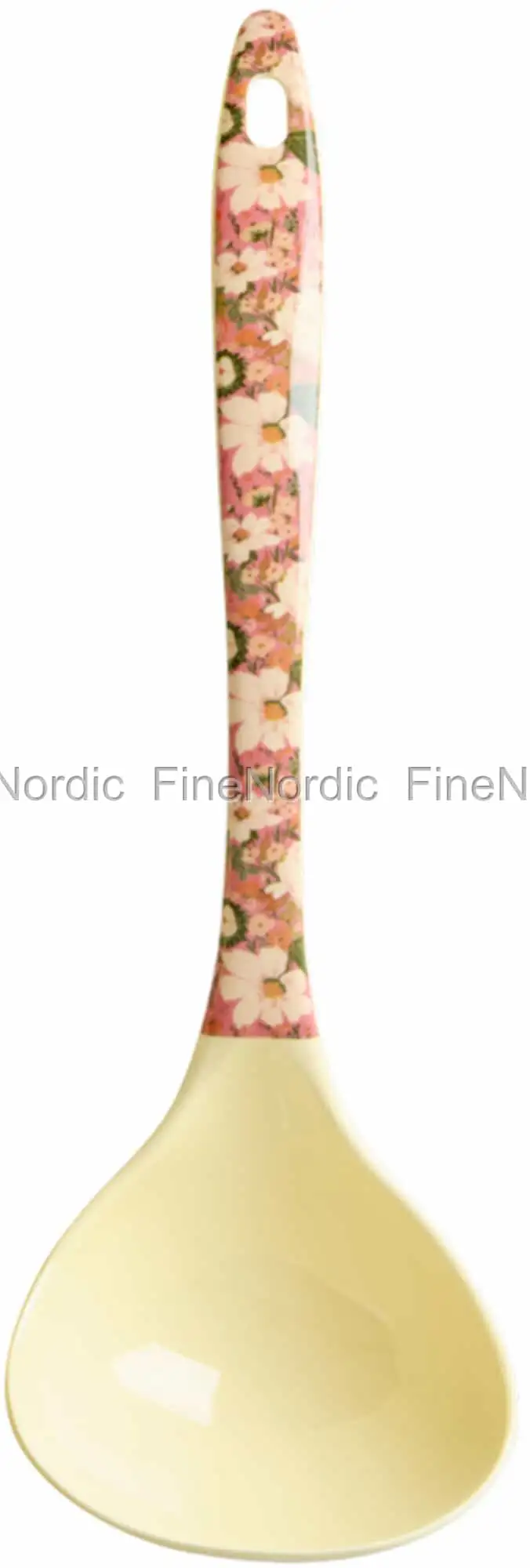 Rice Melamin Suppenlöffel - "Alison Flower" - Koralle