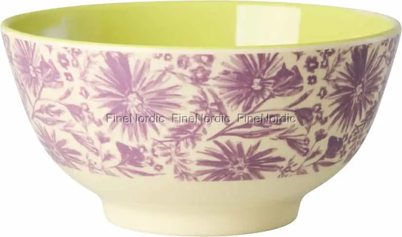 Rice Melaminschüssel "Flower Press" - Mittel