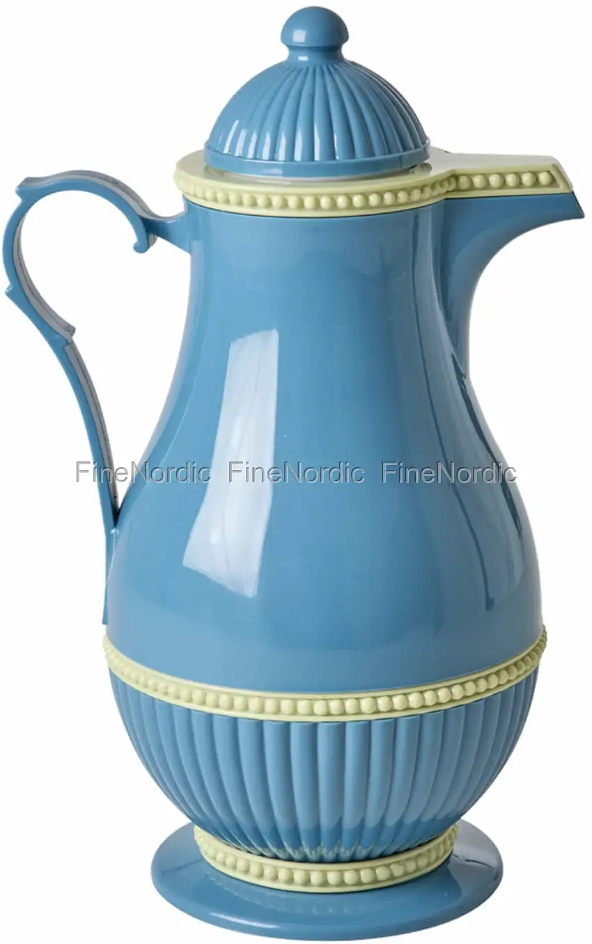 Rice Thermoskanne - Vintage-Form - Blau - 1 Liter