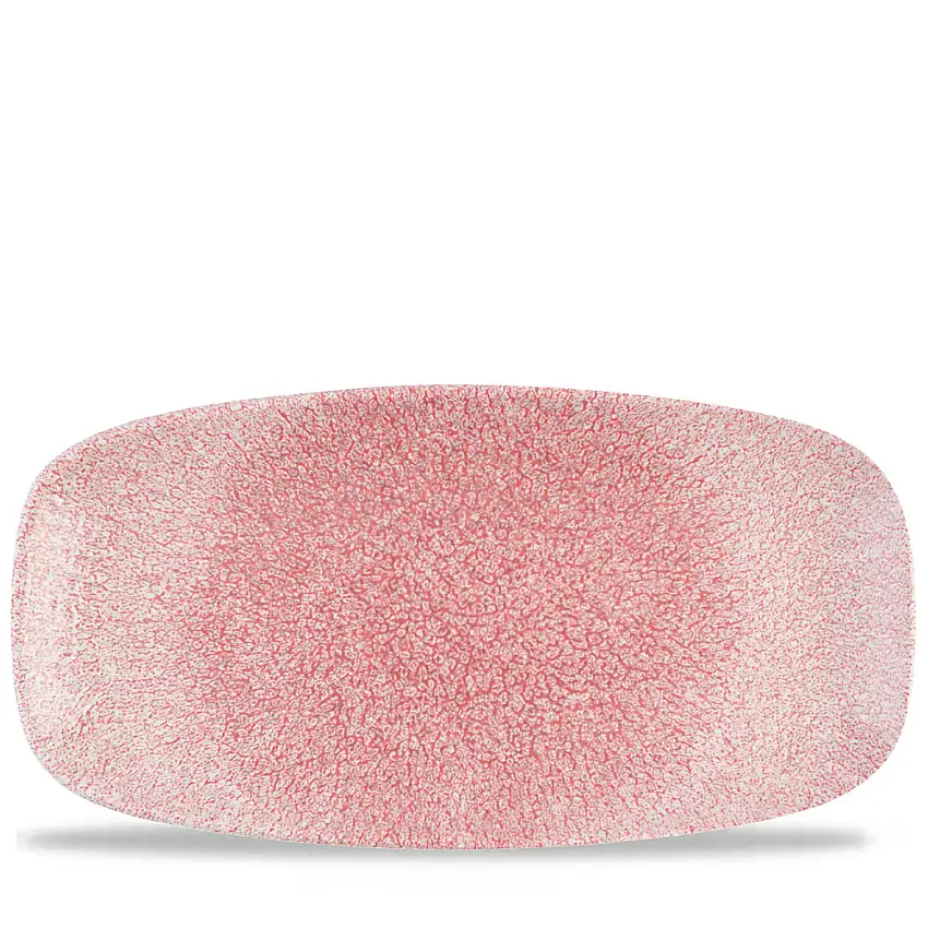 Churchill, Raku : Rose Quartz Pink - Platte rechteckig, 35,5 x 18,9 cm