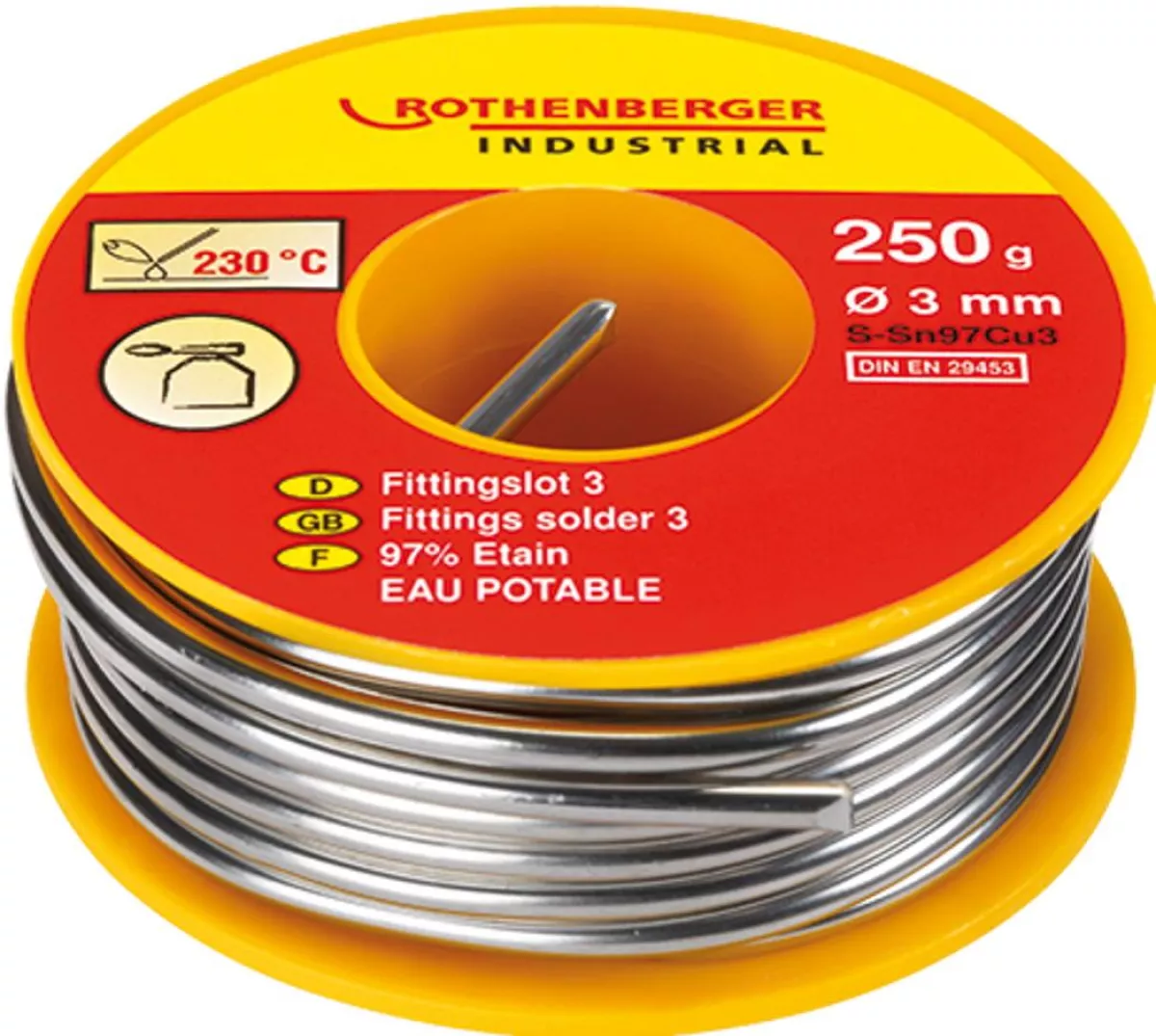 Rothenberger Fittingslot 3, Ø 3 mm, 250 g