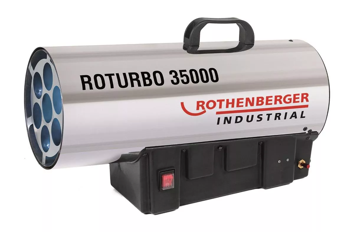 Rothenberger RoTurbo 35000 - Heizkanone mit Piezo Zündung für wettergeschützten Außenbereich