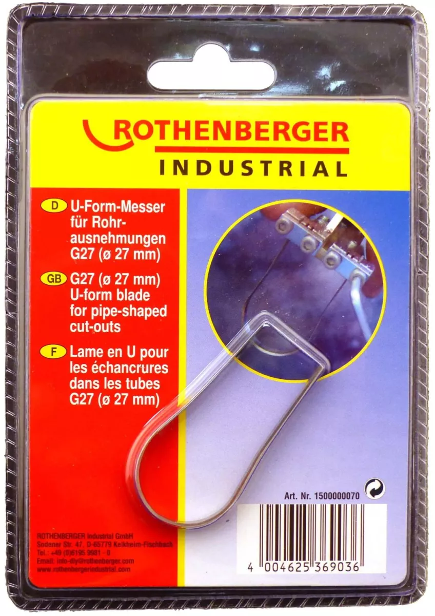 Rothenberger U-Form-Messer für Rohraus- nehmungen G27 mm