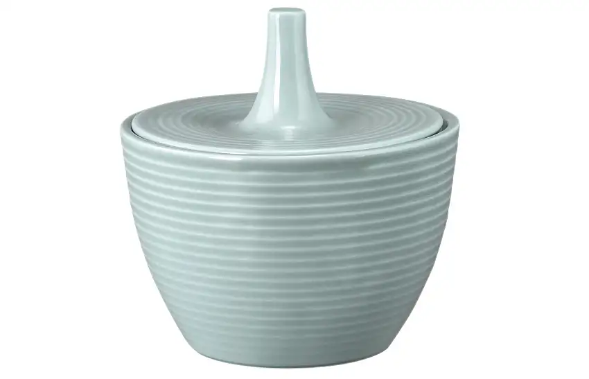 Seltmann Weiden, Beat : Arktisblau - Zuckerdose mit Relief, 0,27 ltr.