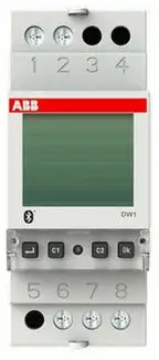 ABB DW1 Wochenzeitschaltuhr 1 Kanal Bluetooth Programmierung, digital