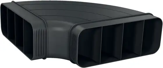 Neff Z861SB1 Flachkanalbogen horizontal 90°, schwarz