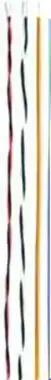 Voka YV-Draht 4X0,6/1,1 ws/sw/gn/ge R100m
