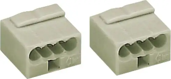 Wago 243-304 LICHTGRAU MICRO-DOSENKLEMME 4 (100 Stück)