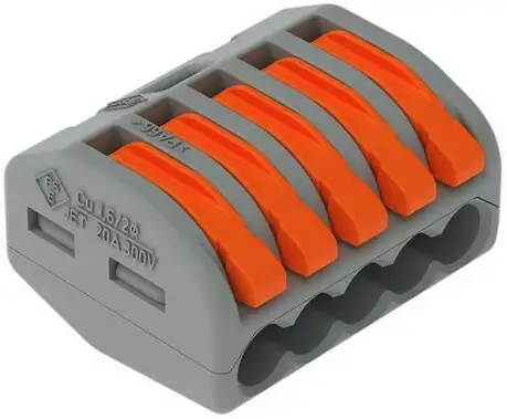 Wago 222-415 Verbindungsklemme 5 x 0,8-2,5 mm (40 Stück)