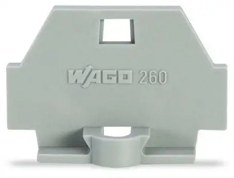 Wago 260-361 ABSCHLUSSPLATTE GRA (50 Stück)