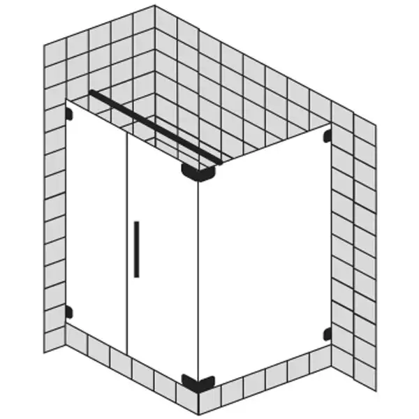 Sprinz Achat R Plus Drehtüre mit Seitenwand bis 100x 100x 200 cm					(AR15.1)