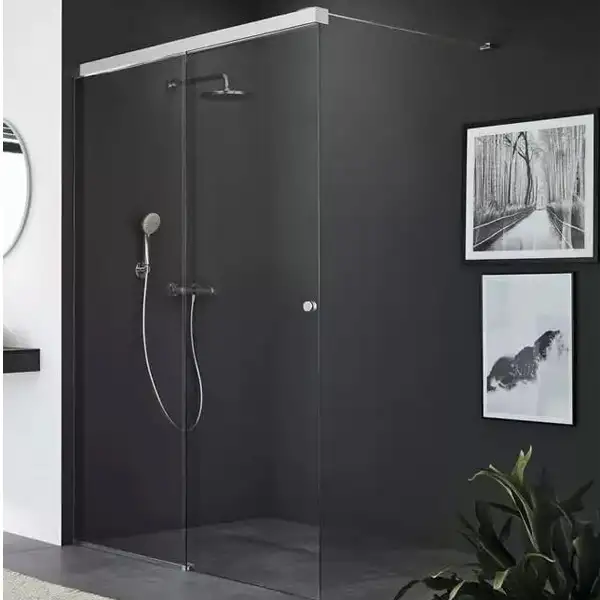Sprinz Tansa-Schiebetür freistehend, 1000x 2000 mm, silber hochglanzpoliert					(TA490.4HG)
