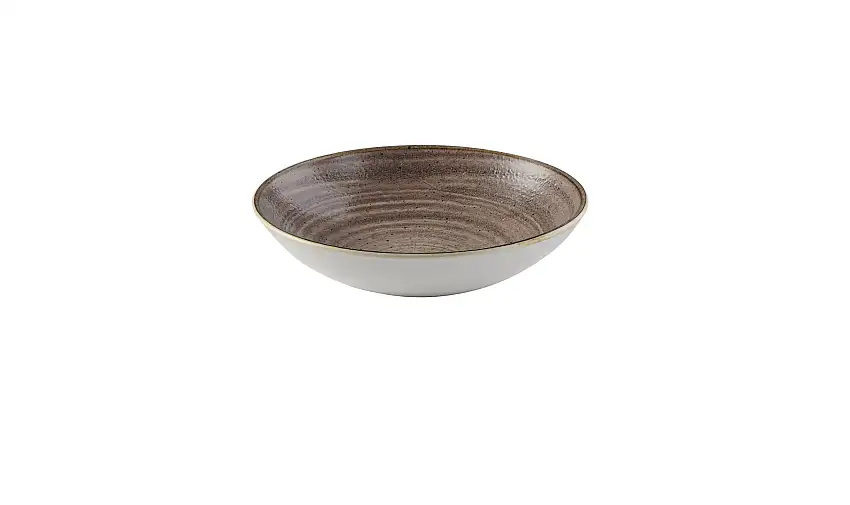 Churchill, Stonecast Raw : Brown Vellum - Teller tief Coup, 24,8 cm/ 1,11 ltr.