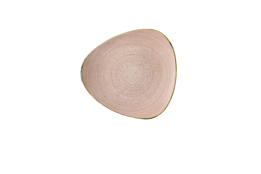 Churchill, Stonecast Raw : Terracotta - Teller flach dreieckig, 24,5 cm