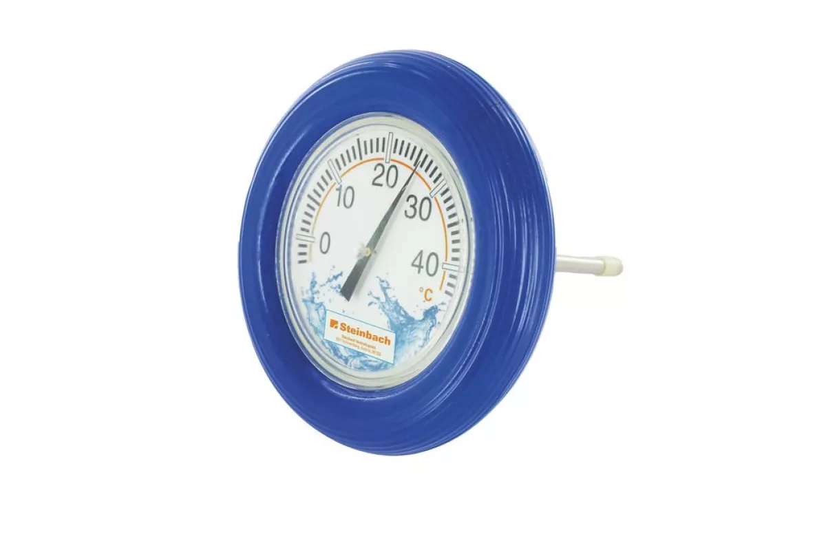 Steinbach Luxus-Schwimmbadthermometer Neptun - Rundthermometer mit Schwimmring