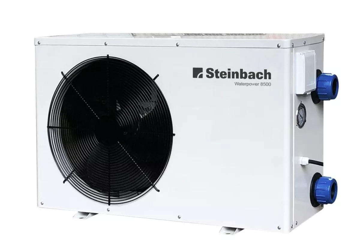 Steinbach Schwimmbad Luft-Wärmepumpe Waterpower 8500 R32 mit LCD-Display